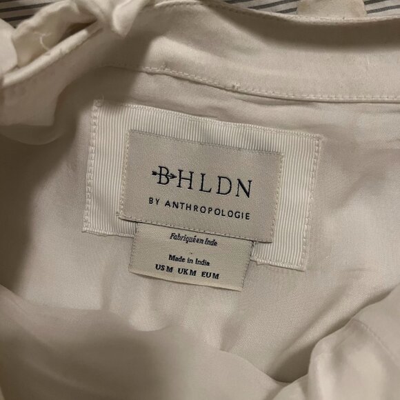 BHLDN Floral Appliqué Fit-and-Flare Mini Dress - white mini dress - Picture 4 of 4